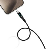 MICRODIA ExeCable™ Digital-Display PD60W / 100W USB-C to USB-C Charge & Sync Cable with Charging Power Display